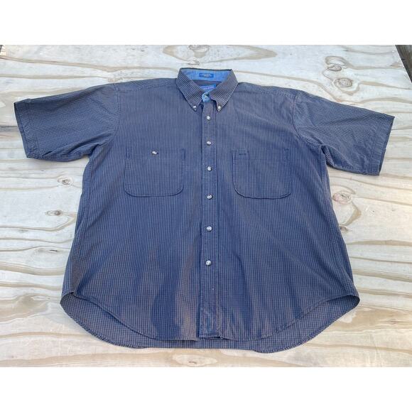 Pendleton Button Down Short Sleeve Men's Pockets 100% Cotton Sz.‎ L Hong Kong - Picture 1 of 7